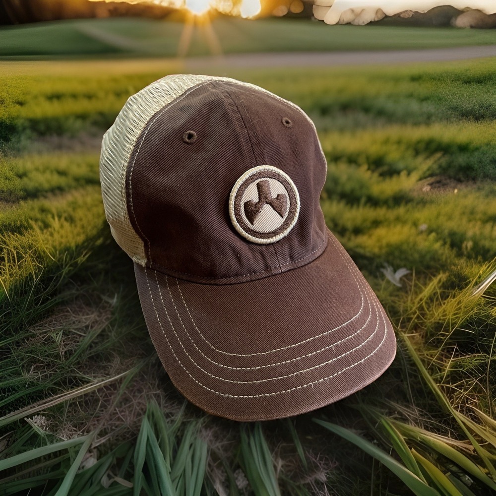 Magpul Industries Icon Patch Garment Washed Trucker Hat Brown Beige